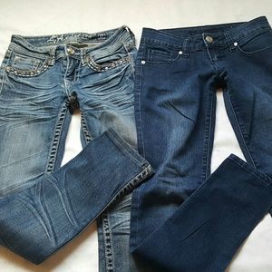 💞Bundle of jeans size 0 LA idol |Rue21 skinny